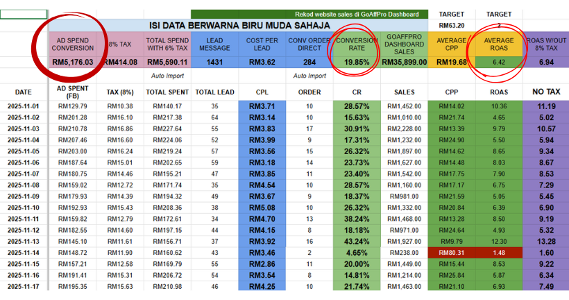 ROAS Dashboard