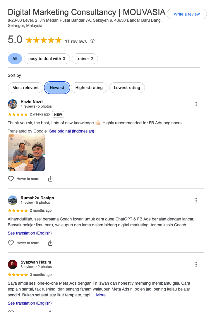 Google Review 1
