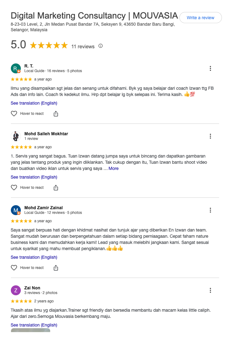Google Review 2